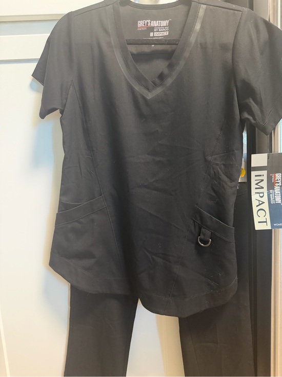 Grey's Anatomy Other - Grey's Anatomy Black Medical Scrub Set with Logo Patch